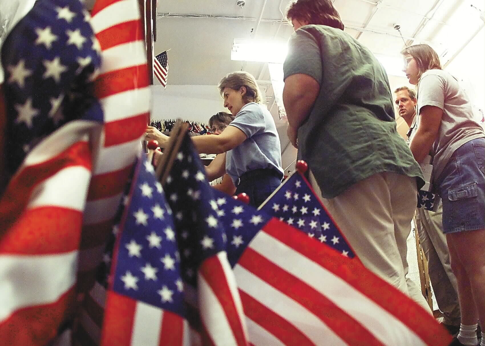 Flag frenzy... 09/12/01